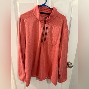 Vineyard Vines Men's Coral Zip-Up Sweater